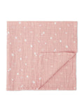 MORI pink cotton large muslin square for baby, UK version