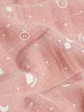 MORI pink cotton large muslin square for baby, UK version