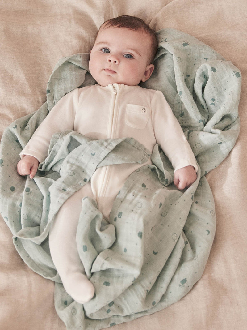 MORI Pink Cotton Large Muslin Square