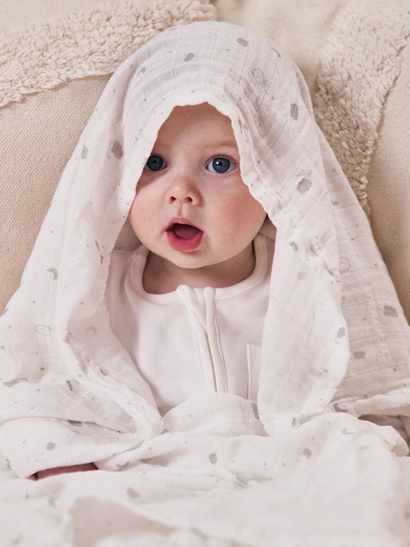 MORI Pink Cotton Large Muslin Square