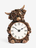 Bronze Hamish mantel clock with monocle - British product