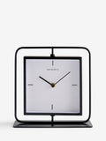 Hepworth Black Swivel Mantel Clock 21cm - British product
