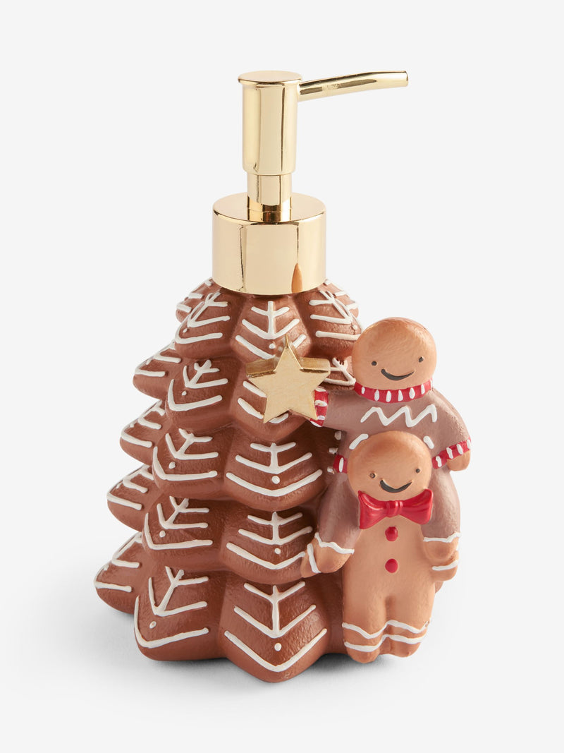 Gingerbread Christmas Tree soap dispenser - British product