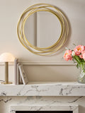 Silver Wire 90cm Wall Mirror