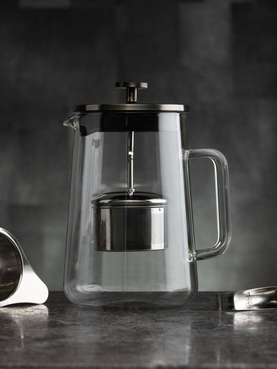 Théière à Infuseur SIIP Verre Transparent 900 ml Gunmetal