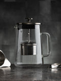 SIIP Clear 900ml Glass Gunmetal Infuser Teapot