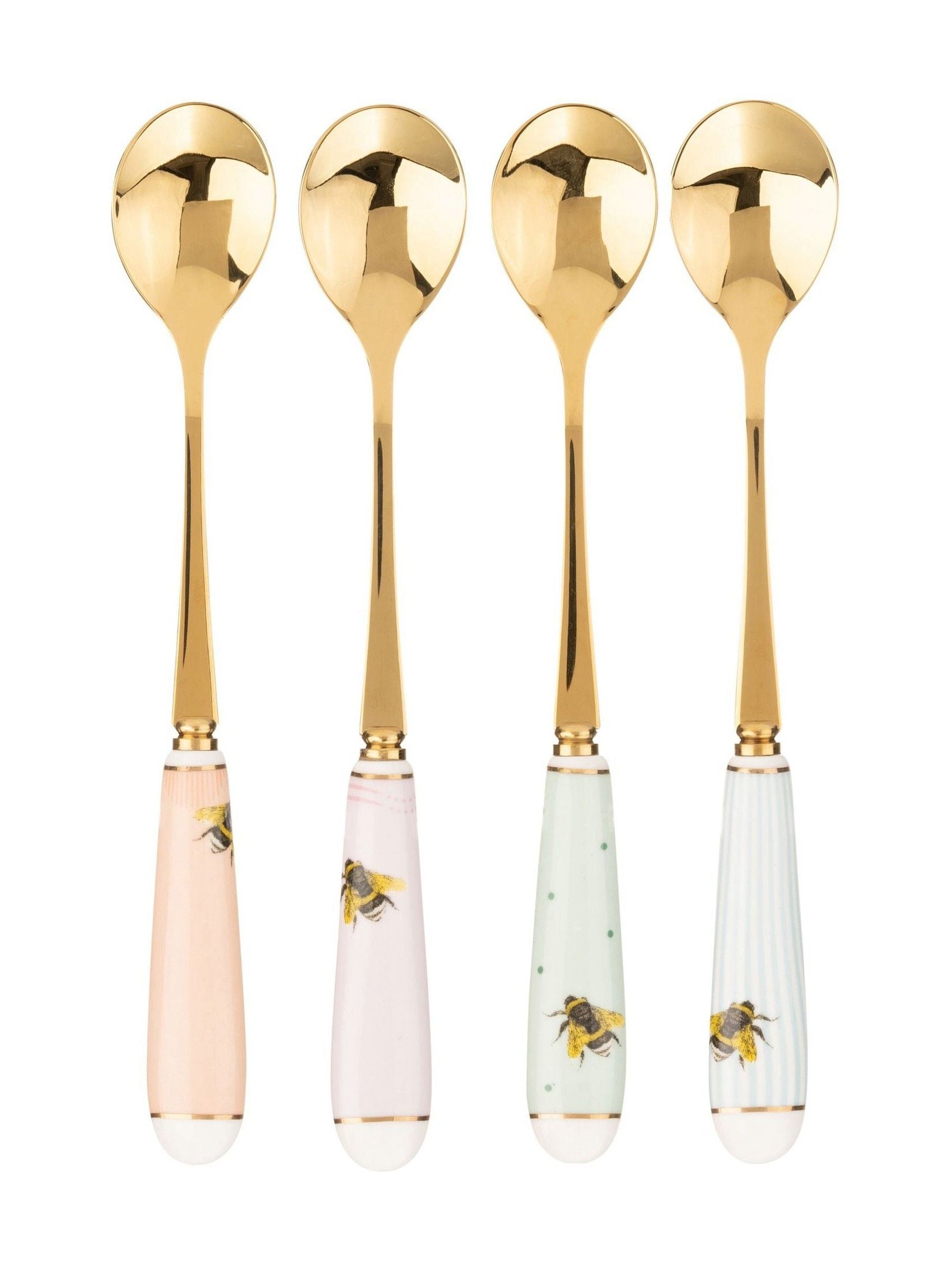 Yvonne Ellen multi bee tea spoons set of 4 (British brand)
