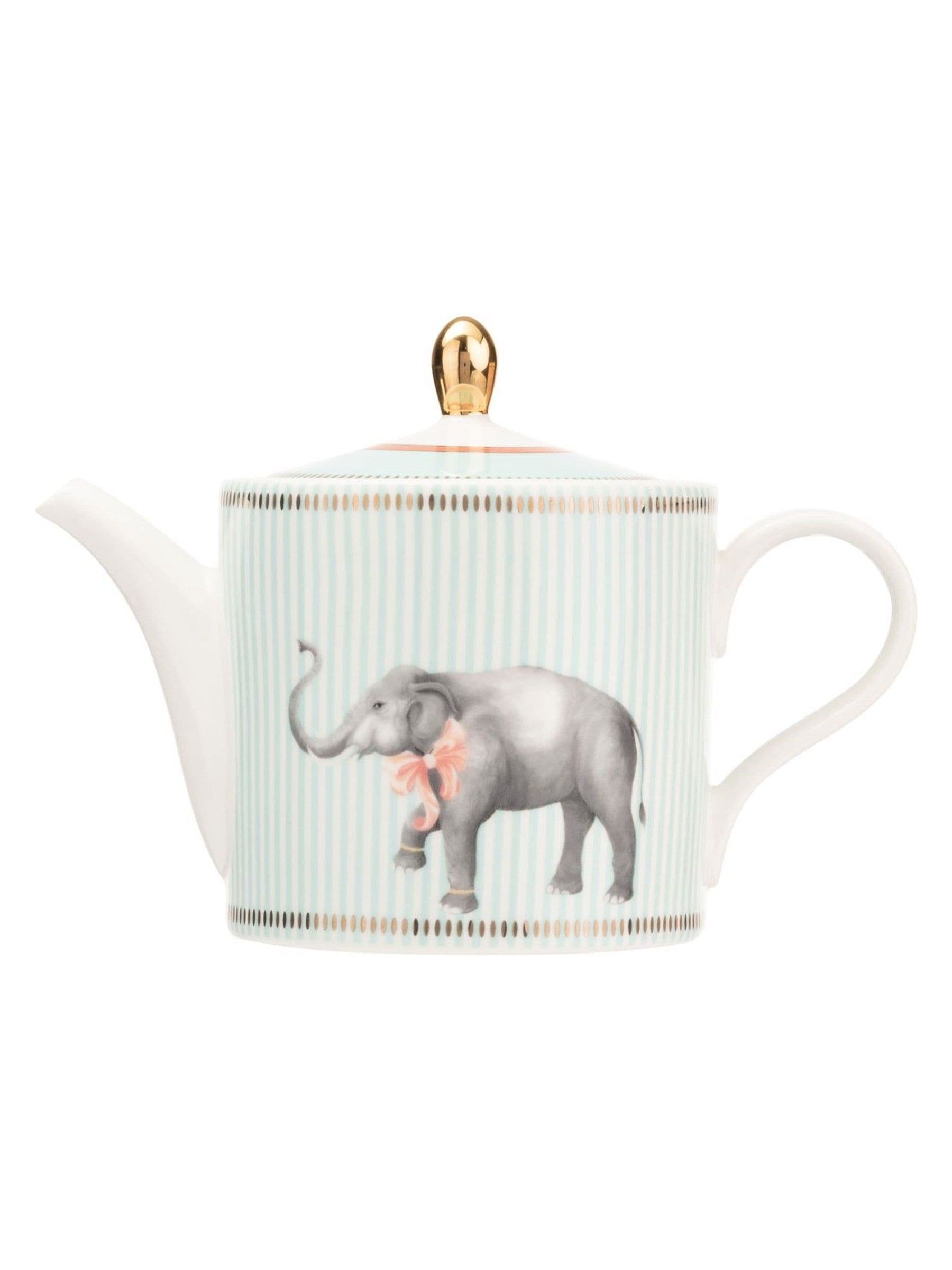 Yvonne Ellen elephant teapot with giftable hat box (British brand)