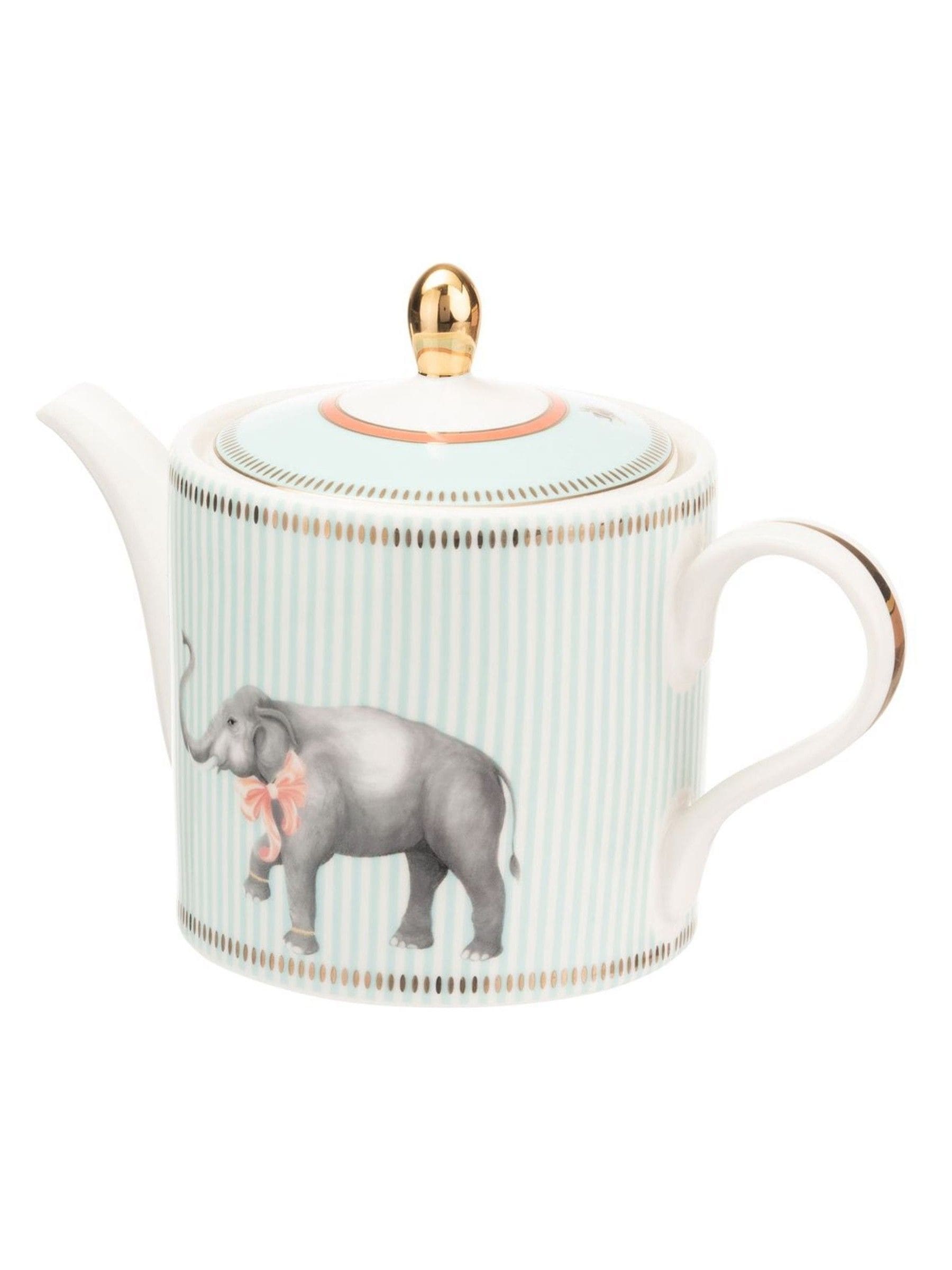Yvonne Ellen elephant teapot with giftable hat box (British brand)