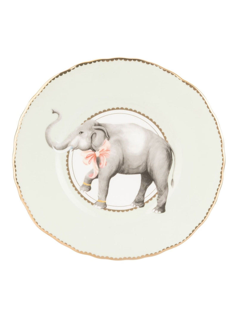 Yvonne Ellen multi elephant sandwich plate 23cm (British brand)