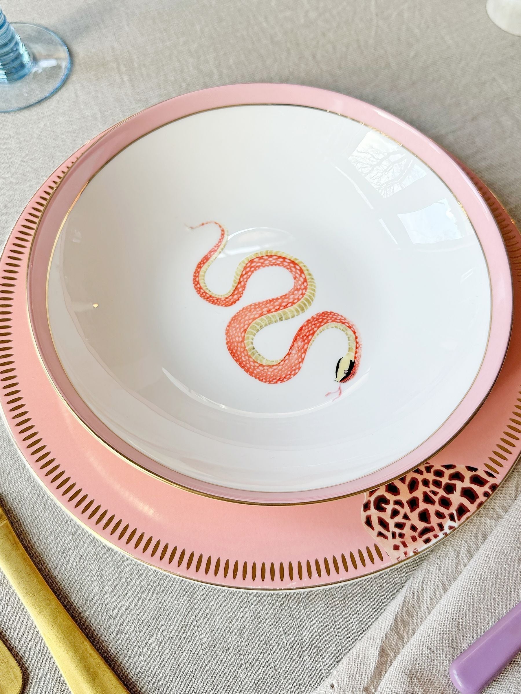 Yvonne Ellen Set of 4 Multi Animal Pasta Bowls