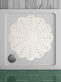 Showerdrape white petal flower shower mat 54cm, imported from the UK