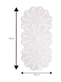 Showerdrape White Petal Flower Bath Mat 74cm, UK version