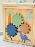 My 1st Years personalised dinosaur wooden activity cube, UK version