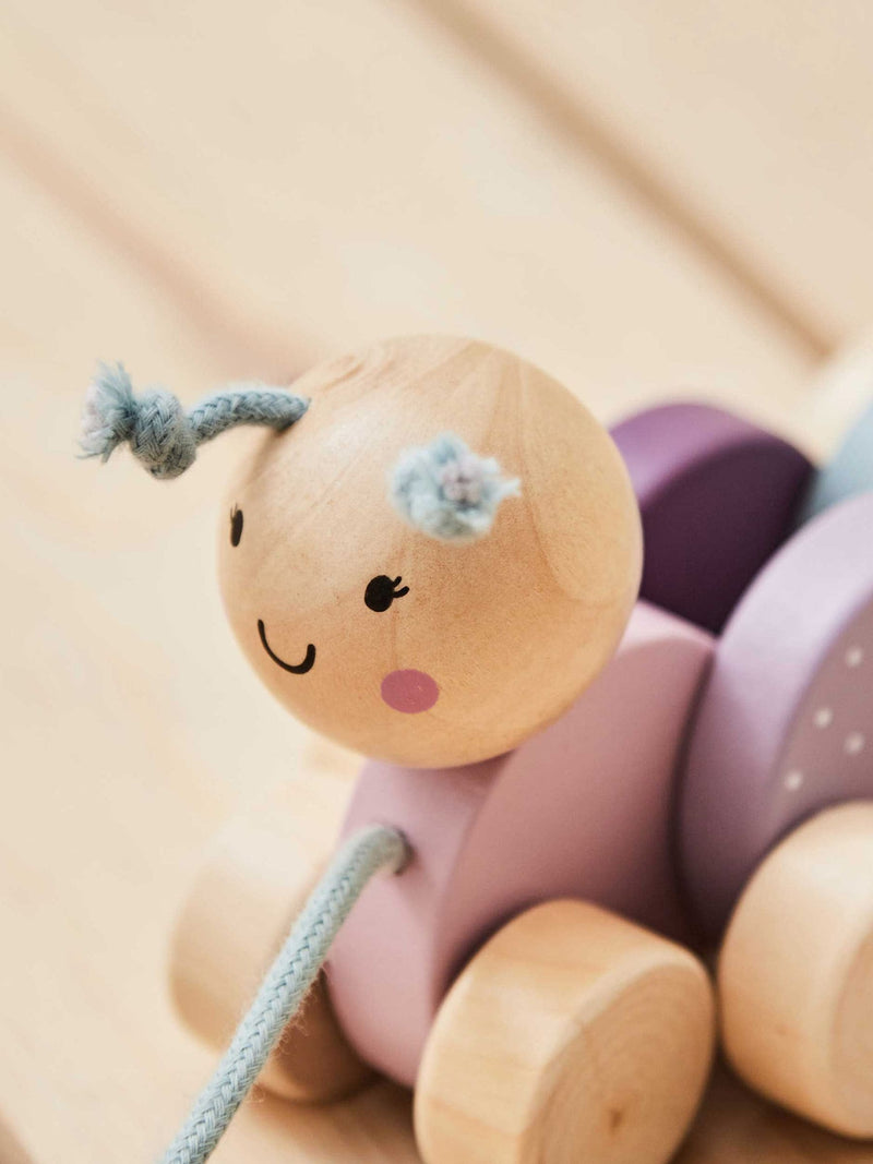My 1st Years personalised pink pull-along caterpillar (British brand)