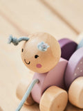 My 1st Years personalised pink pull-along caterpillar (British brand)