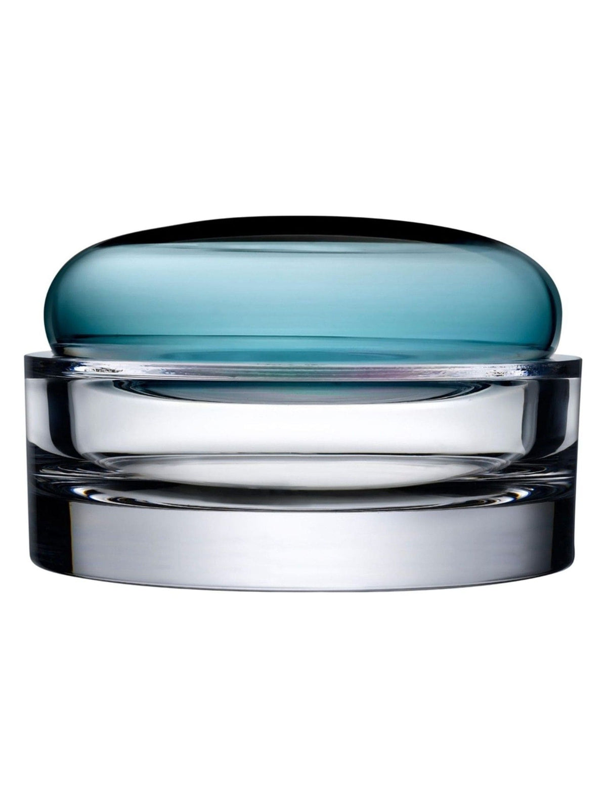 Nude Petroleum Green Ecrin Wide Lidded Vessel Trinket Jar