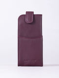 Lakeland Leather Cranberry Leather Glasses Case