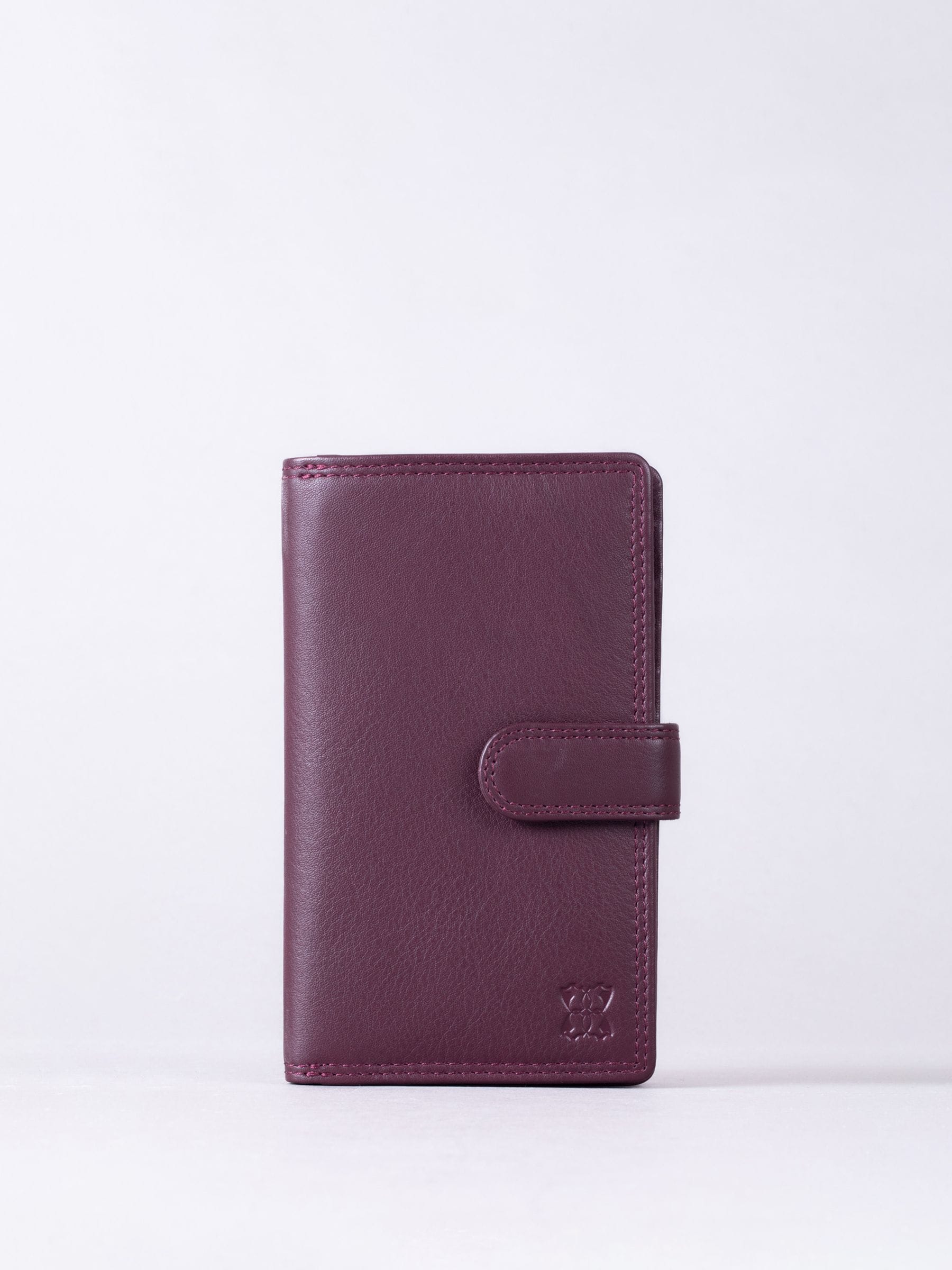 Lakeland Leather Black Medium Tab Purse