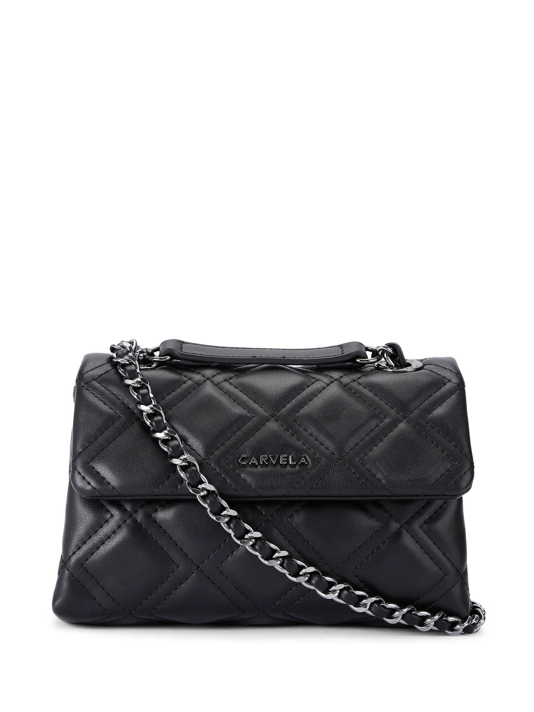 Carvela Black Mini Rosa Chain Shoulder Bag