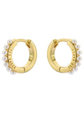Ted Baker gold tone pearl persia huggie earrings (British brand)