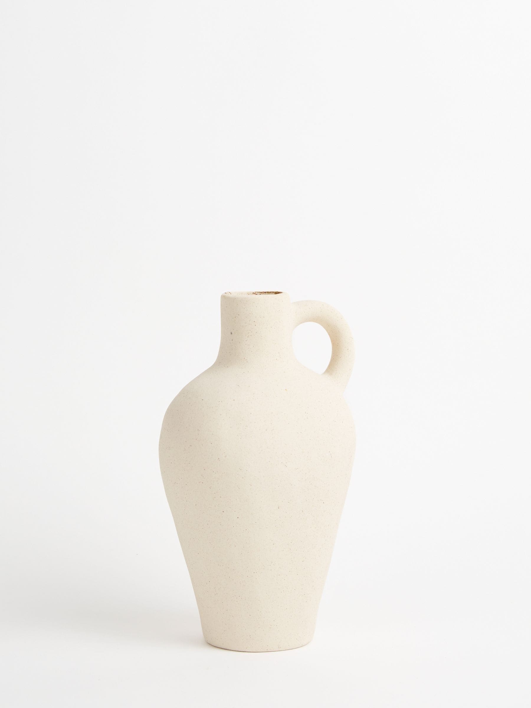 Sixty3 White Nova Ceramic Vase 25.5cm height (British brand)