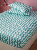 Eleanor Bowmer Aqua Wave fitted sheet - British product