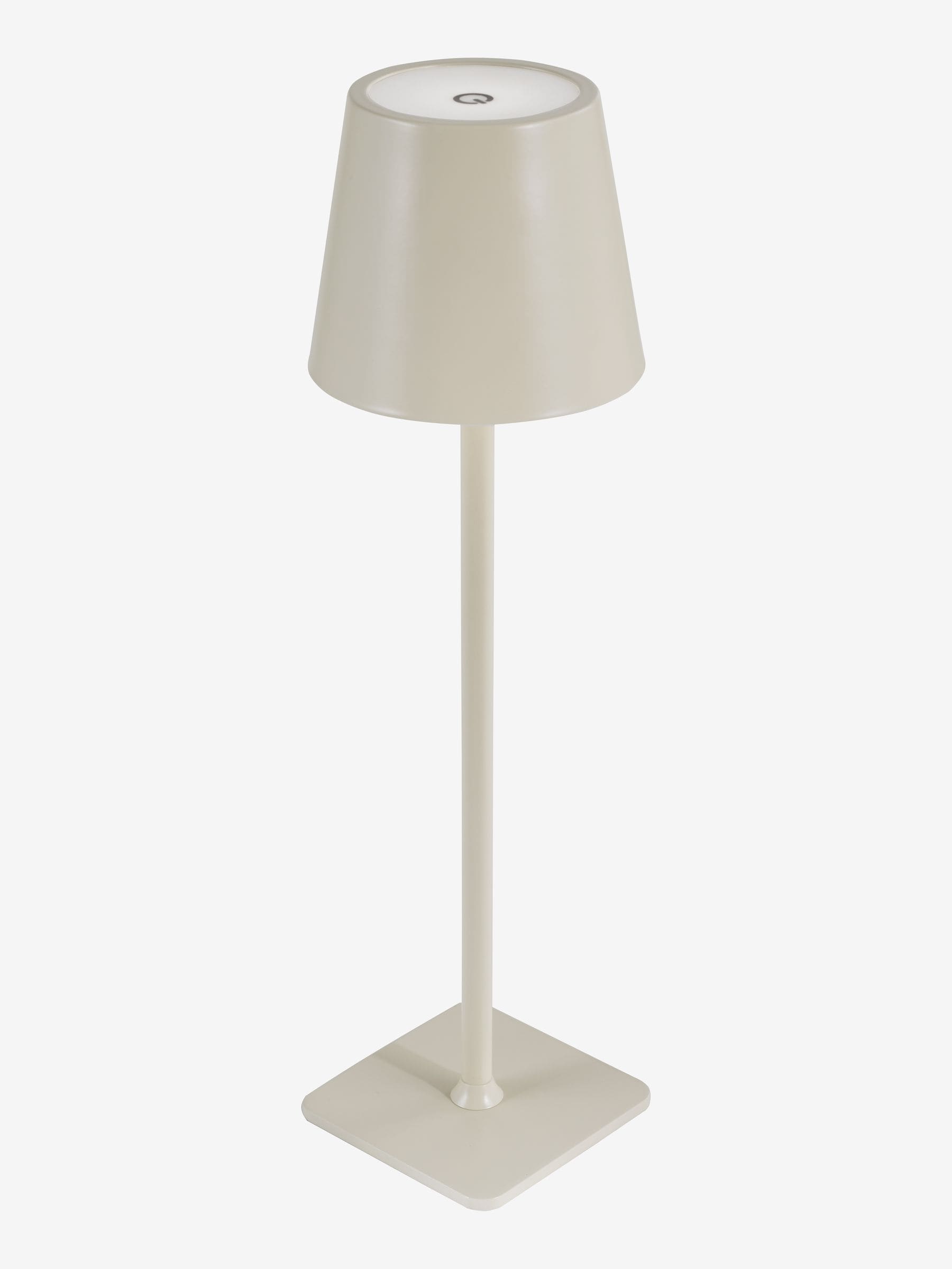 Dar Lighting Derrick rechargeable outdoor USB table lamp, imported from the UK