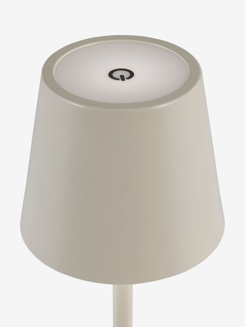 Dar Lighting Derrick rechargeable outdoor USB table lamp, imported from the UK
