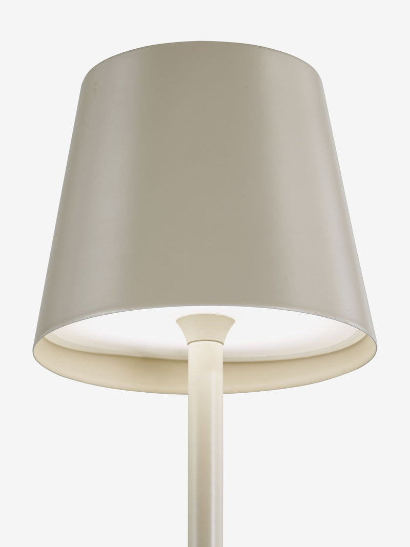 Dar Lighting Derrick rechargeable outdoor USB table lamp, imported from the UK