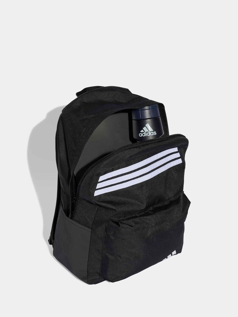 adidas black 3 stripe backpack 27.4L, imported from the UK