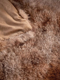 Loulou brown faux fur throw (British brand)