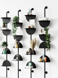 Umbra black adjustable shelf with four steel half-circles (British brand)