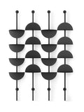 Umbra black adjustable shelf with four steel half-circles (British brand)