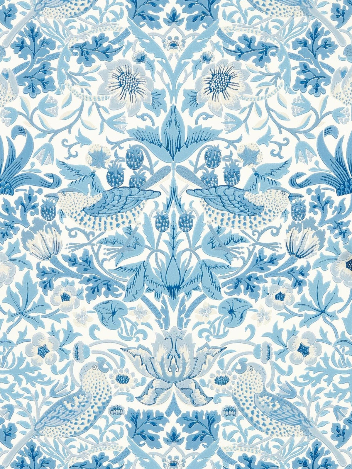 Morris & Co Strawberry Thief wallpaper sample - British product