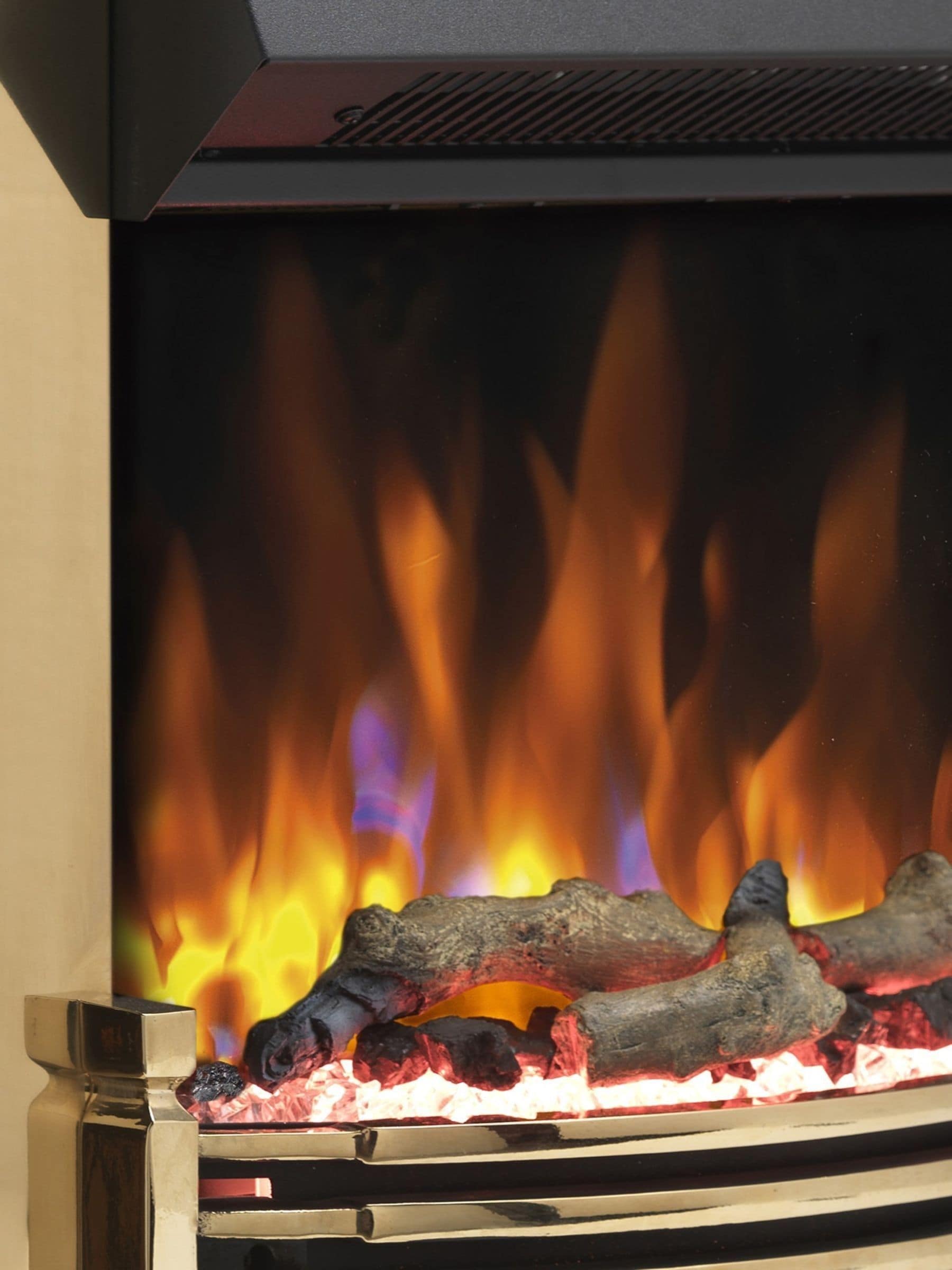 Dimplex Helmsdale inset electric fireplace with Optiflame effect (British brand)