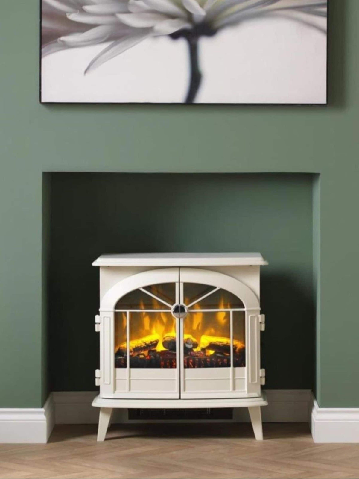 Dimplex cream Fullerton double door electric stove (British brand)