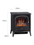 Dimplex Courchevel Optiflame electric stove free-standing, UK version