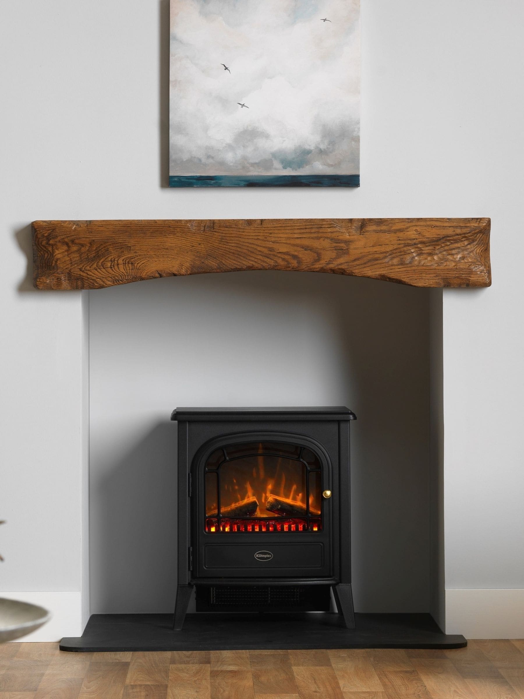 Dimplex Courchevel Optiflame electric stove free-standing, UK version