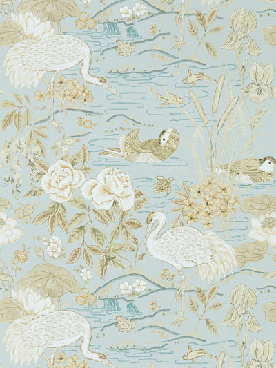 Next Sanderson Sky Honey Crane Frog Wallpaper Sample- Buy online at McGrocer
