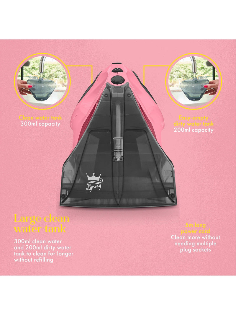 Swan Pink handheld carpet cleaner, UK version