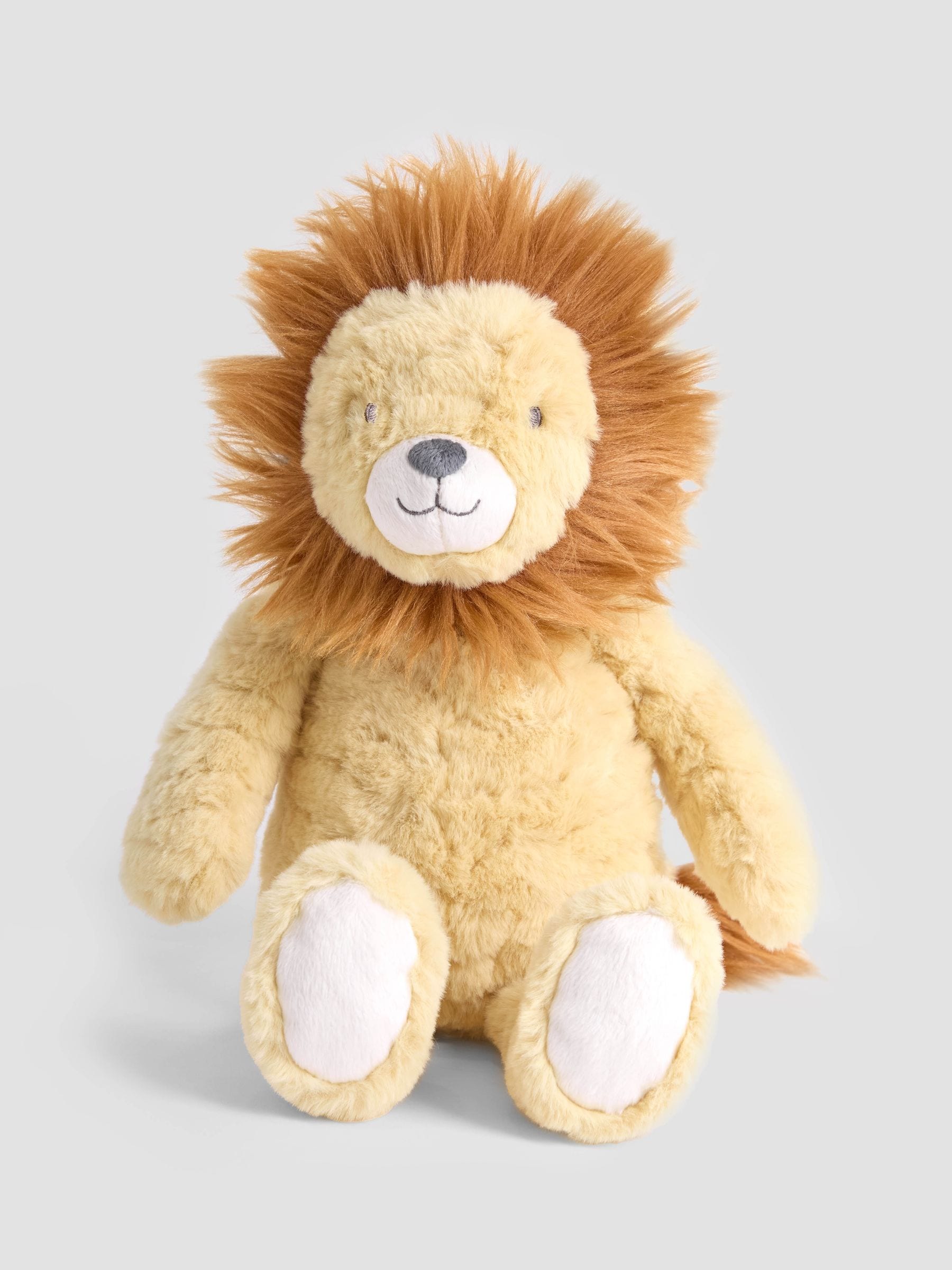 JoJo Maman Bébé yellow lion plushie medium, UK version
