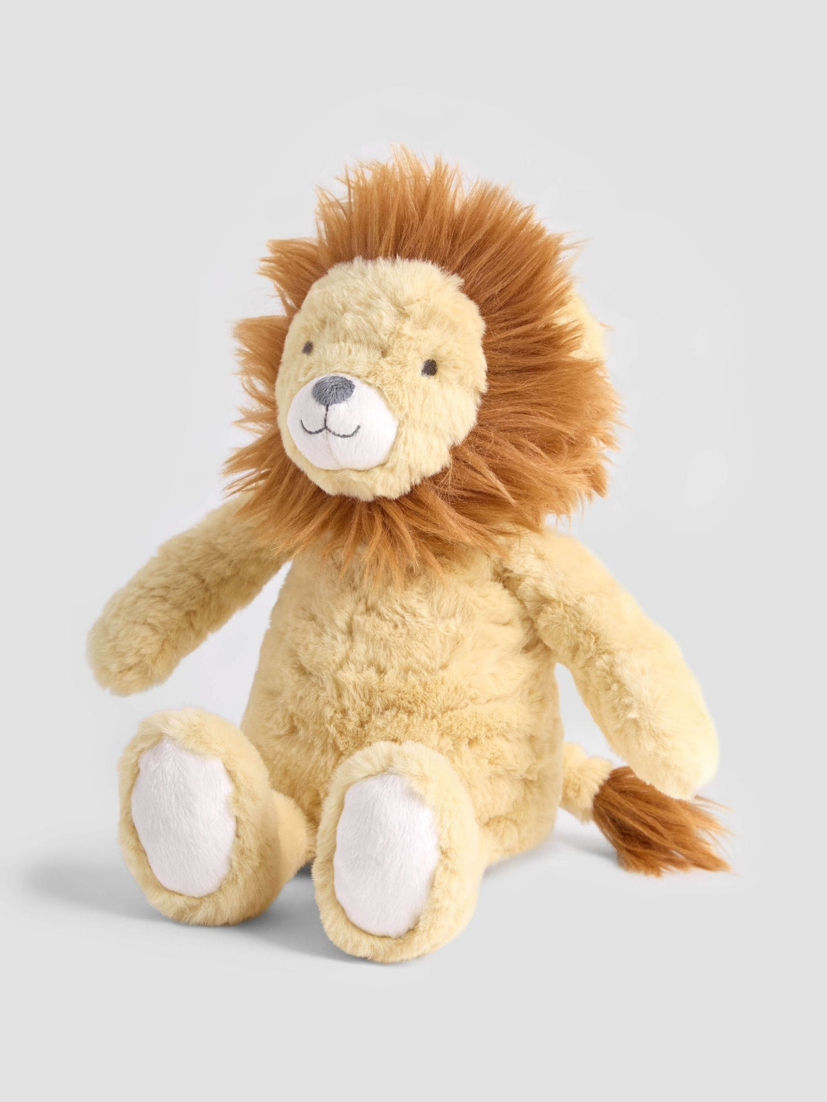 JoJo Maman Bébé yellow lion plushie medium, UK version