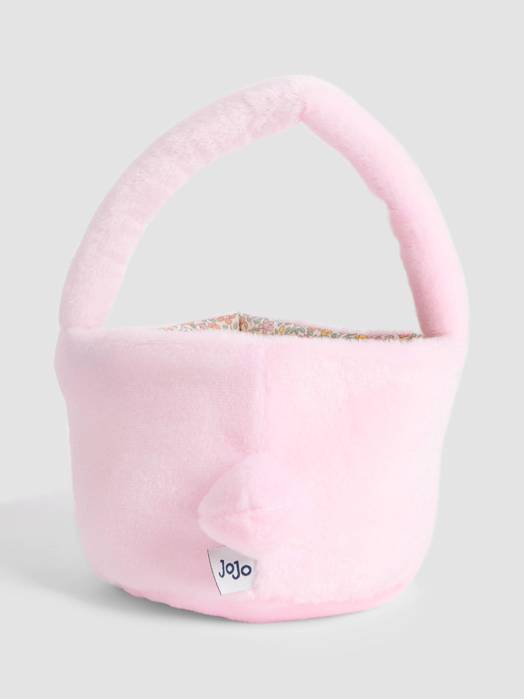 JoJo Maman Bébé pink bunny basket plush fabric - British product