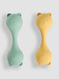 JoJo Maman Bébé set of 2 silicone bear rattles - British product