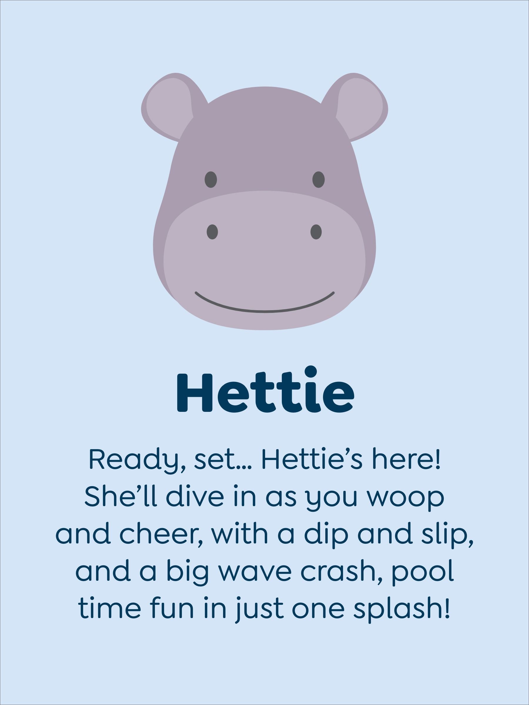 JoJo Maman Bébé Hettie Hippo soft toy medium - British product