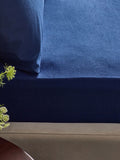 Sage green brushed cotton fitted bed sheet double (British brand)