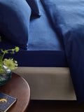 Sage green brushed cotton fitted bed sheet double (British brand)