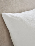 White teddy fleece pillowcases set of 2, UK version