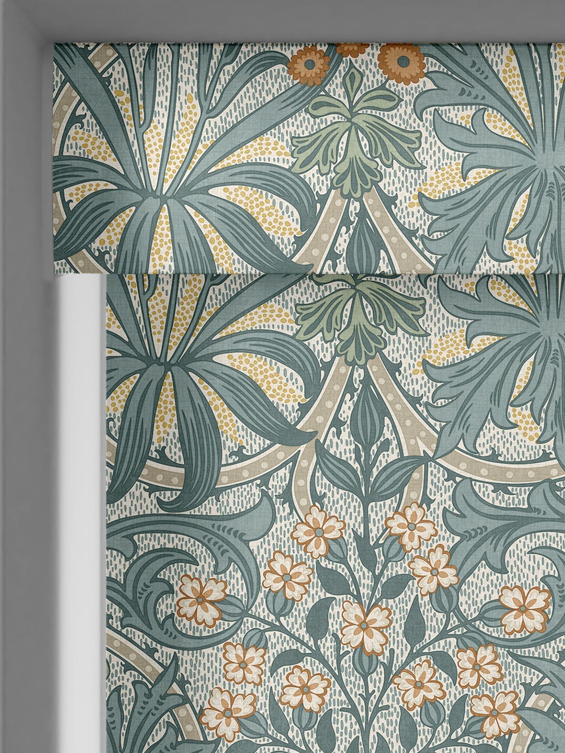 William Morris roller blind blue Woodland Weeds (British brand)